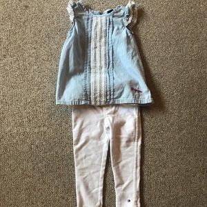 Tommy Hilfiger 3T girls outfit - matching set